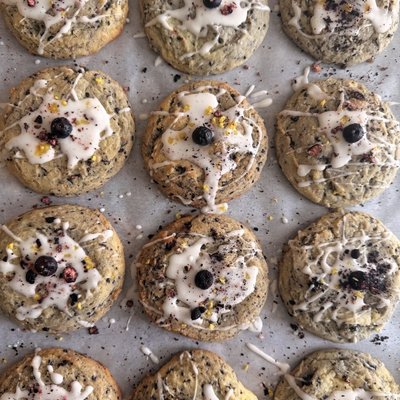 Lemon Blueberry Cookies 🍋🫐 