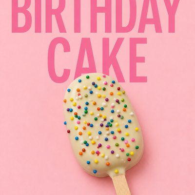 Birthday Cake Cakesicle