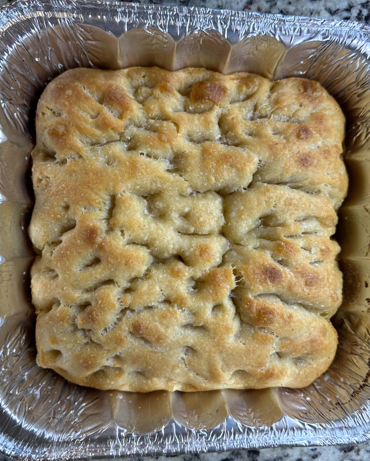 Roasted Garlic Sourdough Focaccia