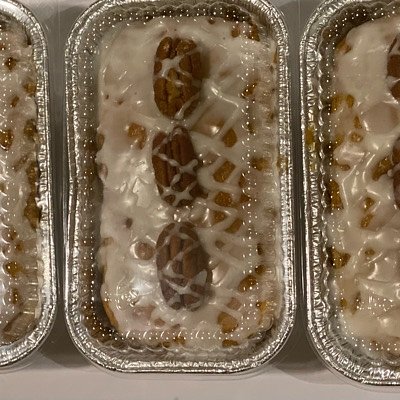 Honey Bun Cake Loaves (Includes Three 3x5” Loaves)