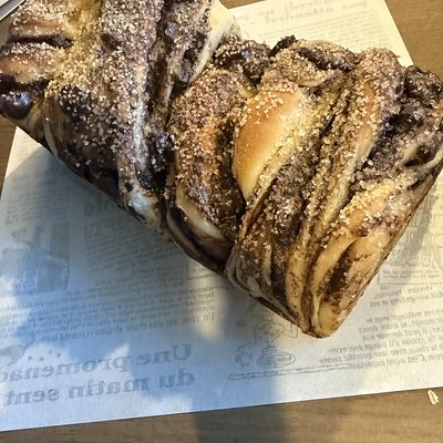 Triple Chocolate Hazelnut Babka (sweet sourdough)