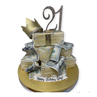 Money Stack Cake