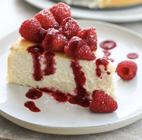 Italian Ricotta Cheesecake Slice