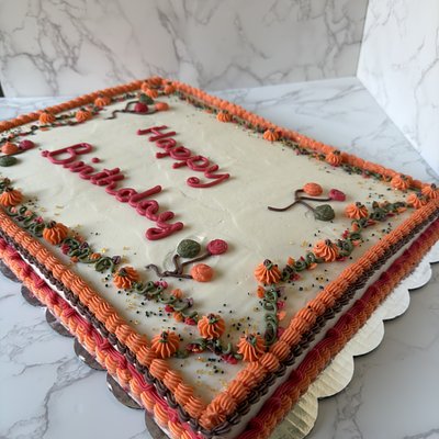 1/2 Sheet Cake Single Layer