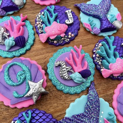 Custom  “Luxe” Cupcake Toppers