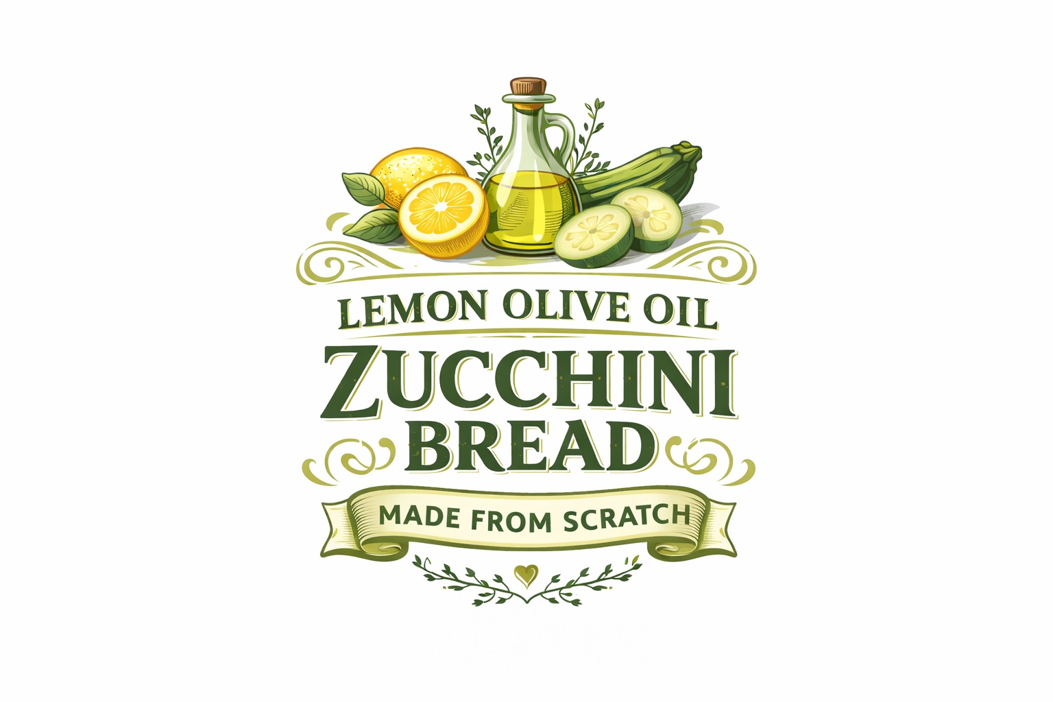 Lemon Olive Oil Zucchini Bread