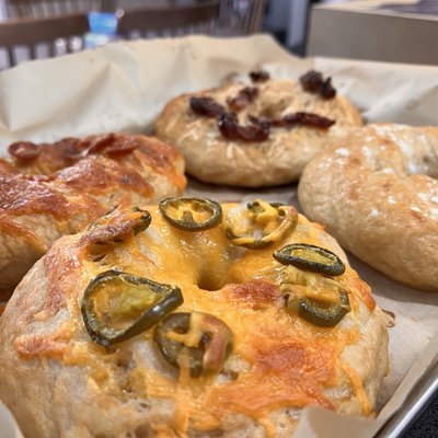 Sourdough Bagels