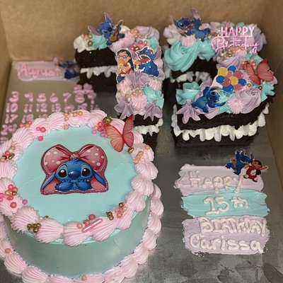 Bento Board With 6” Mini And Number Cake 