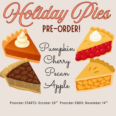 Holiday Pie Preorder!