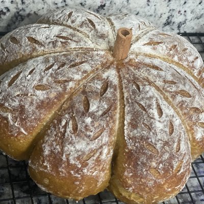 Pumpkin Spice Sourdough Artisan Loaf