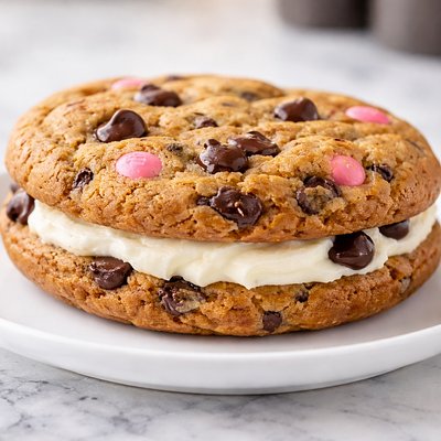 Chocolate Chip Double Stuffed M&M Cookie