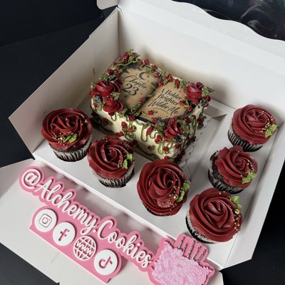 Book Bento +Cupcakes (6inch+6cupcakes)