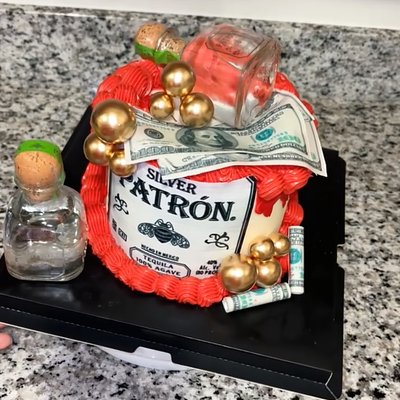 6” Liquor Bottle Cake
