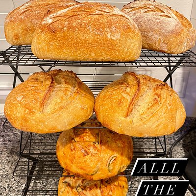 Bundle Loafs. One Plain & One With Inclusions. 