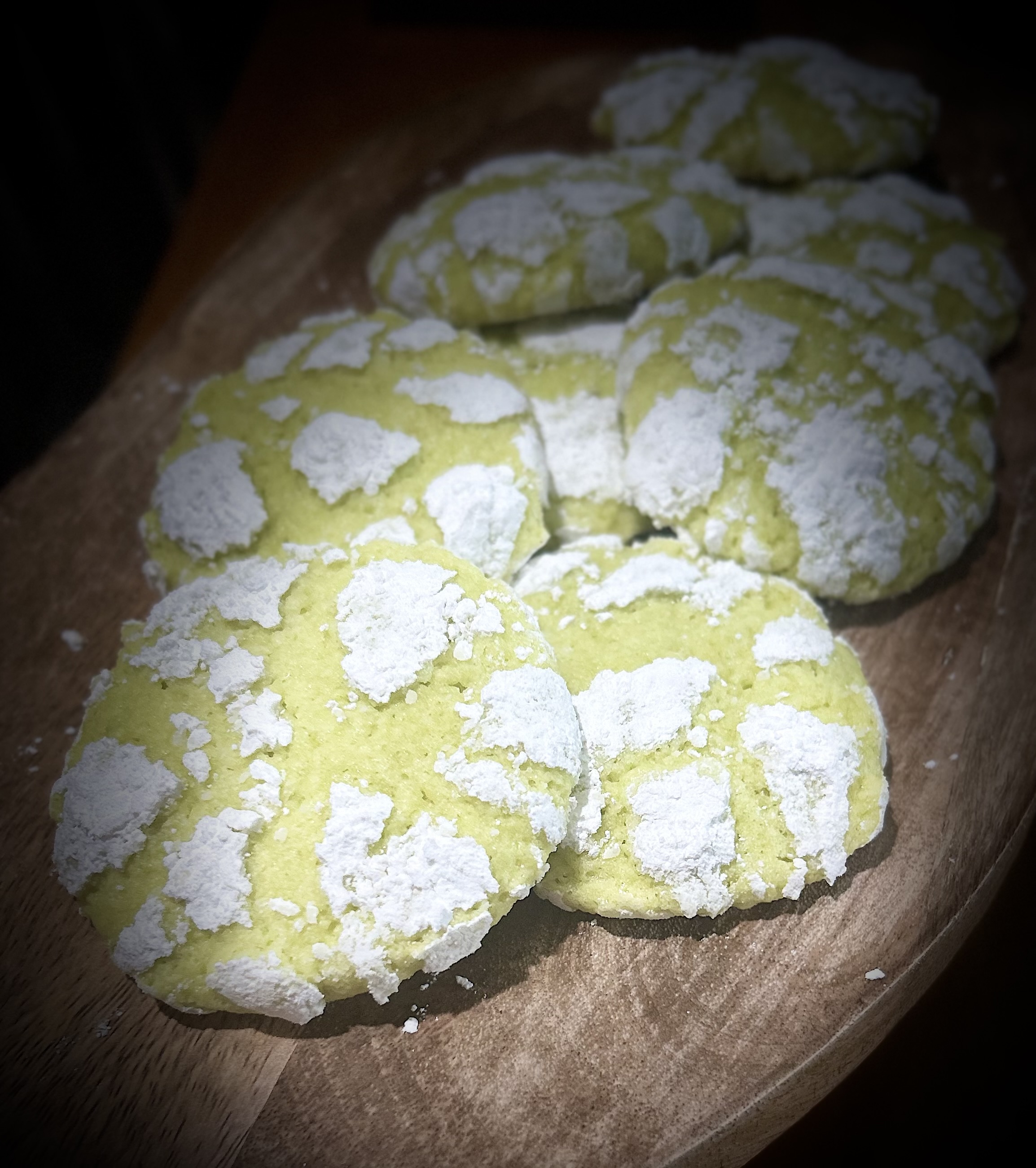 Lime Crinkle Cookies