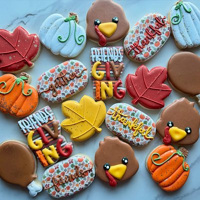 Thanksgiving Decorated Cookie S