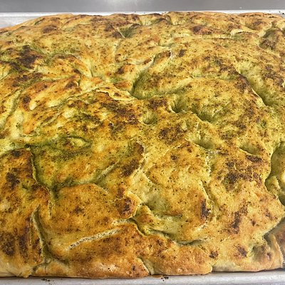 Fresh Garlic Herb Focaccia