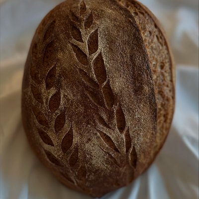 Artisan Sourdough Bread - Organic - Flour (blend ancient flour), Water, Salt