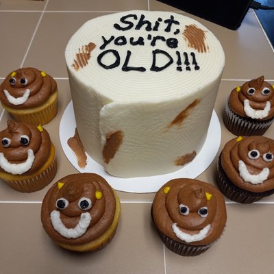 "Shit, you're old!"
