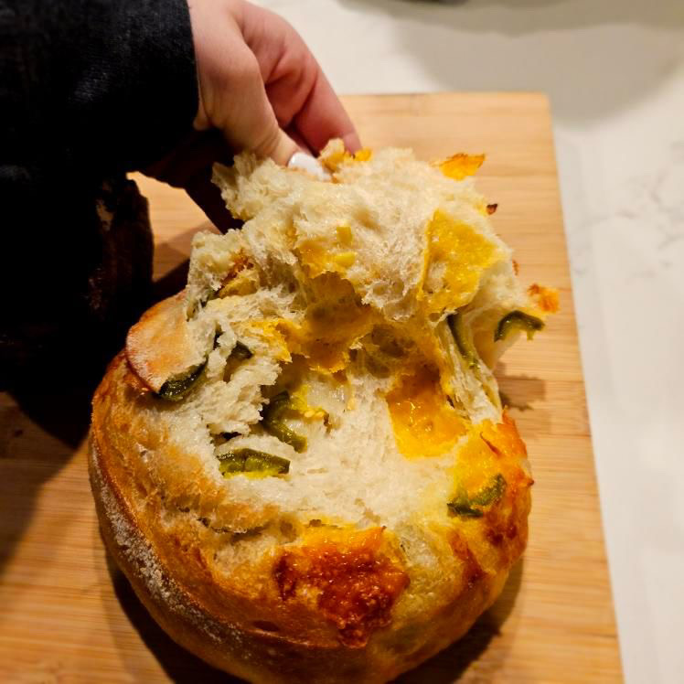 Cheddar Jalapeno Sourdough