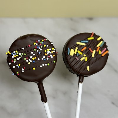 Chocolate Dipped Vanilla Sourdough Cake Pops
