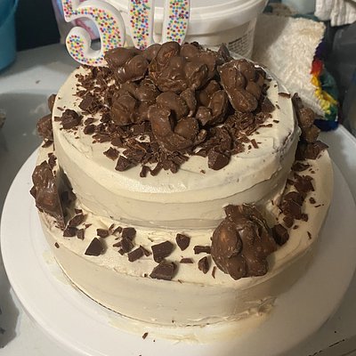 Peanut Butter Frosted Cake 
