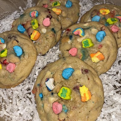 Half Dozen Lucky Charms Cookies