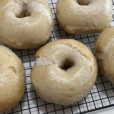Plain Sourdough Bagels