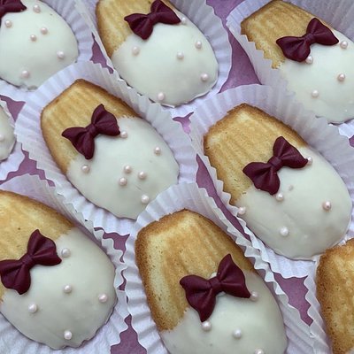 Luxury Chocolate Shell-Dipped Madeleines