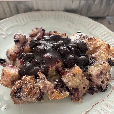 Blueberry Bread Pudding 