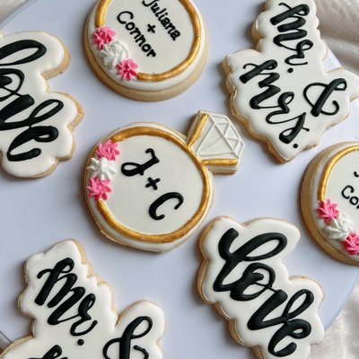 Custom Bridal Shower Cookies 