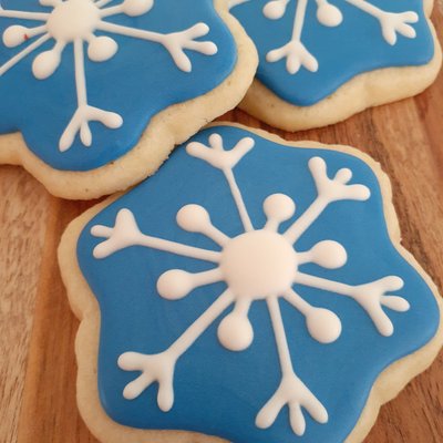 Snowflake Iced Sugar Cookies