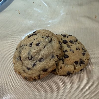 Brown Butter Chocolate Chip: 2.4 Oz Cookies 20 For $25