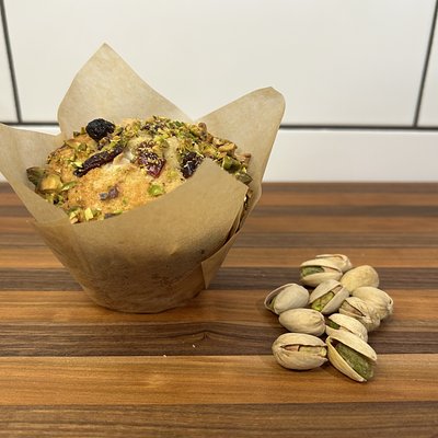 Christmas Muffins - Cranberry, White Chocolate Chip And Pistachio - 2 Pack