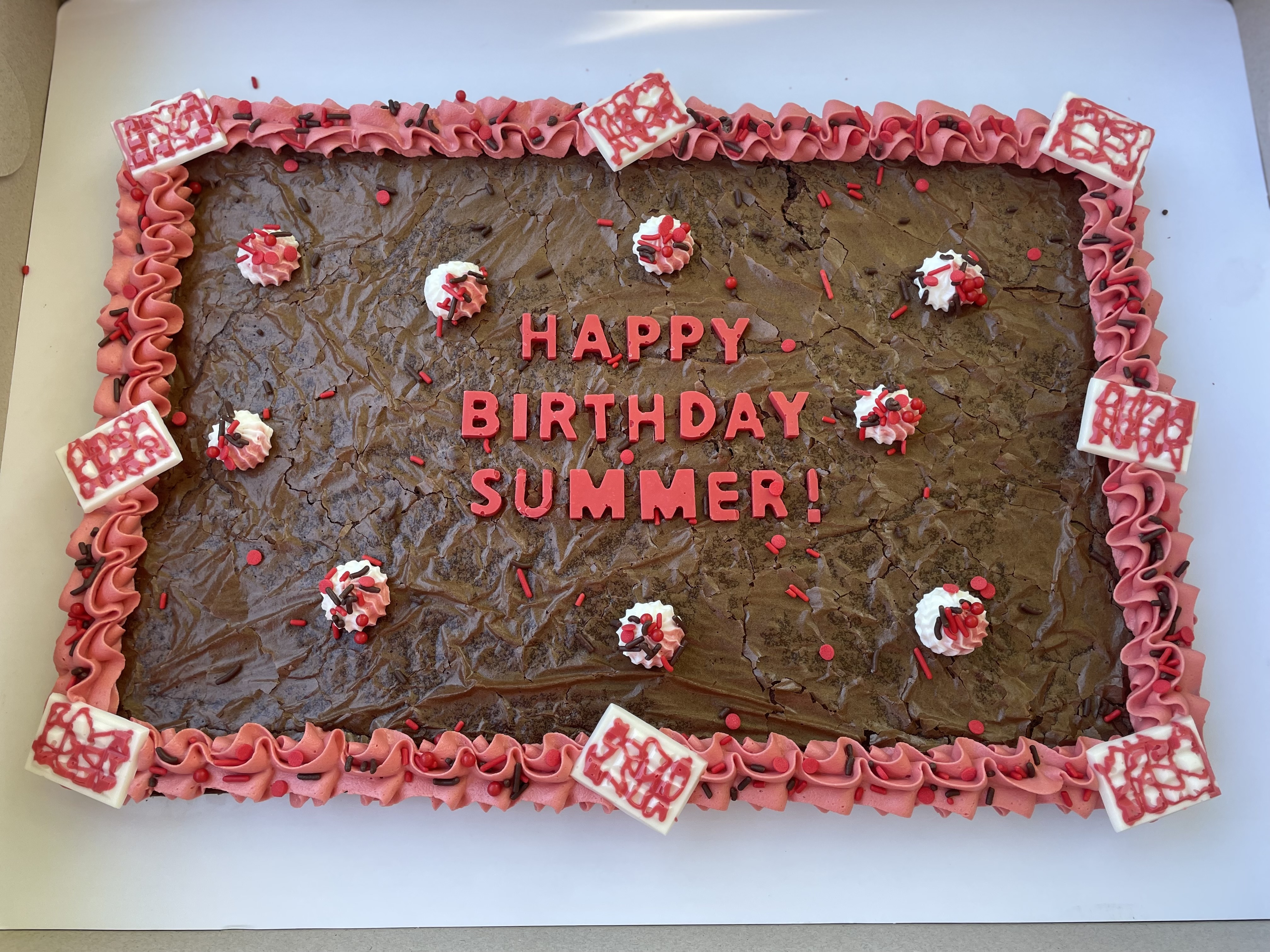 Large Brownie Cake 
