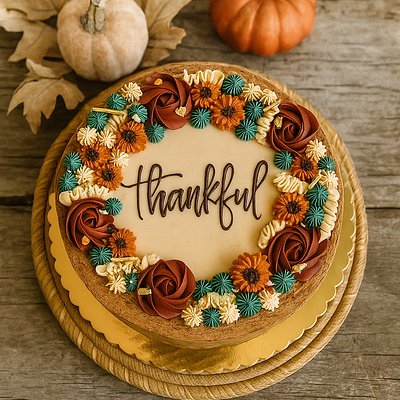 Thankful Wreath Cookie Cake
