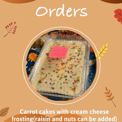 9x13 Carrot Cake 