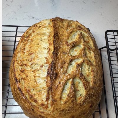 Italian Herb N Cheddar Sourdough 