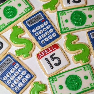 Tax Season Cookies 
