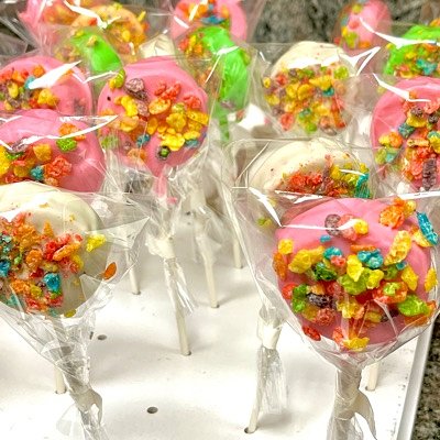 Fruity Pebbles Cake Pops - 1 Dozen