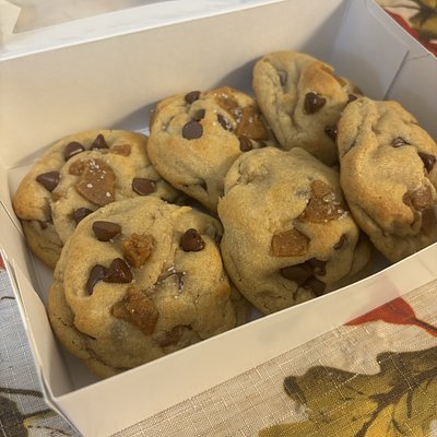 1 Dozen (12)Chocolate Chip & toffee Special Box!