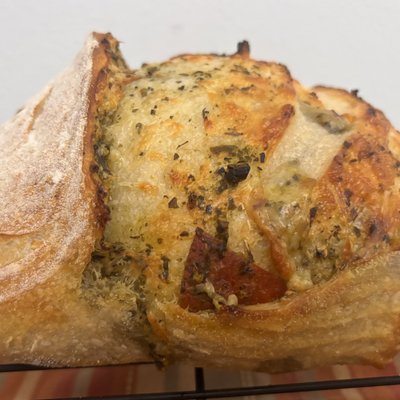 Italian Sourdough (+$1 Pepperoni, +$1 Pesto, +$2 for both!)