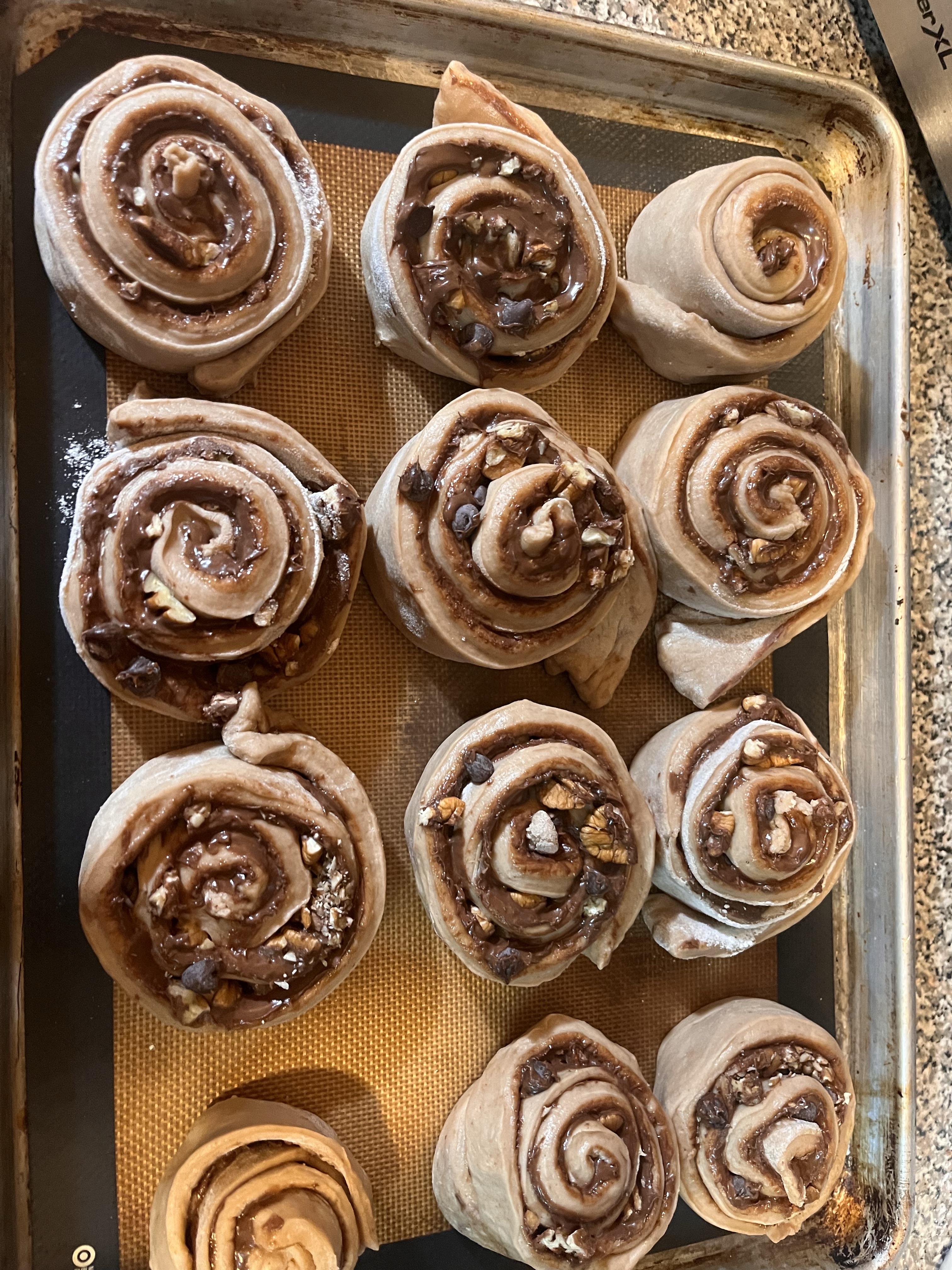 Nutella Pecan Cinnamon Roll  4 Count
