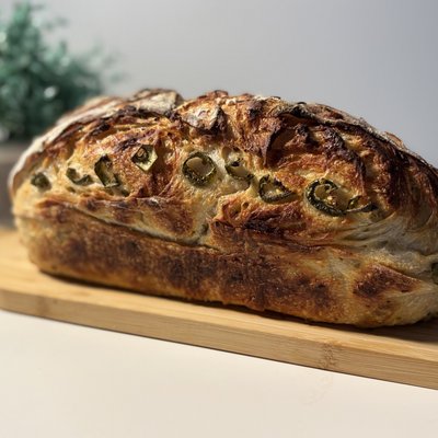 Loaf Of Jalapeño Cheddar Artisan Sourdough Bread