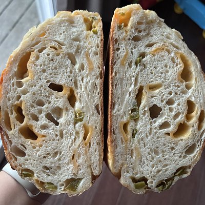 Jalepeno Cheddar Sourdough Bread 