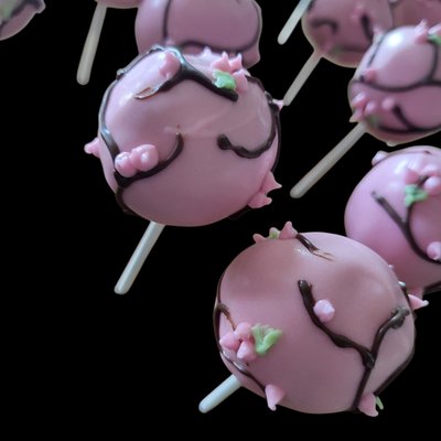 Cherry Blossom Cake Pops