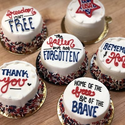 6” ROUND Memorial Decorated Cake