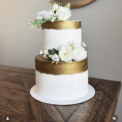 8” / 6” Custom Tiered Cake (Serves 40) 
