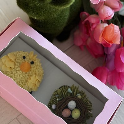 Easter 2 Large Cupcakes 