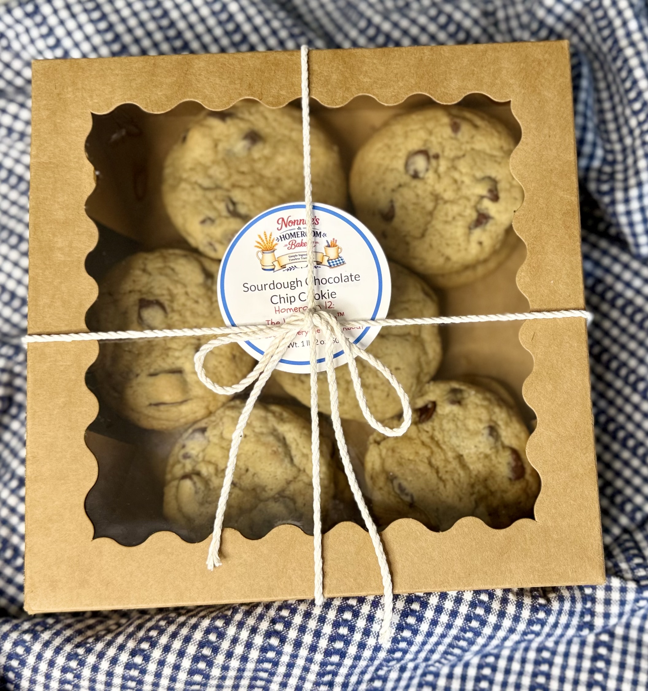 The Homeroom 12 Box ~ The Same Beloved Recipe As The Valedictorian™ Chocolate Chip Cookie Thoughtfully Sized For Sharing. Because The Sweetest Memories Are Made Around The Table. 12 Cookies Per Box